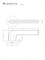 Дверная ручка LOCKSTYLE LUMA 011834100 (AL6 - черный)