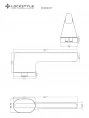 Дверная ручка LOCKSTYLE PERIDOT 011614100 (AL6 - черный)