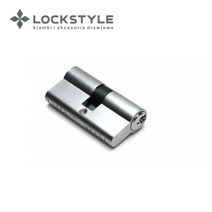 LOCKSTYLE Цилиндровый механизм LOCKSTYLE C30X30DN матовый хром 060014500