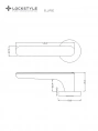 Дверная ручка LOCKSTYLE ELLIPSE 011724100 (AL6 - черный)
