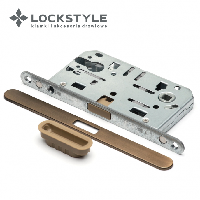 LOCKSTYLE Механизм дверной магнитный LOCKSTYLE M412C ET матовый никель 050122802