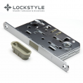 LOCKSTYLE Механизм дверной магнитный LOCKSTYLE M410B WC матовый хром 050113500