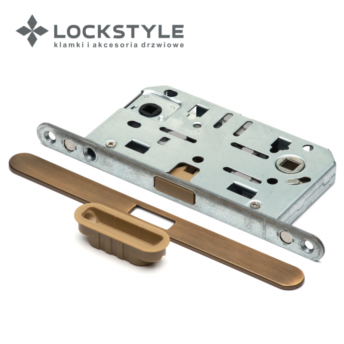 LOCKSTYLE Механизм дверной магнитный LOCKSTYLE M412B WC матовый никель 050112802